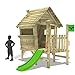 Produktbild FATMOOSE Spielhaus VanillaVilla Joy XXL Stelzenhaus Gartenhaus mit Rutsche & Veranda