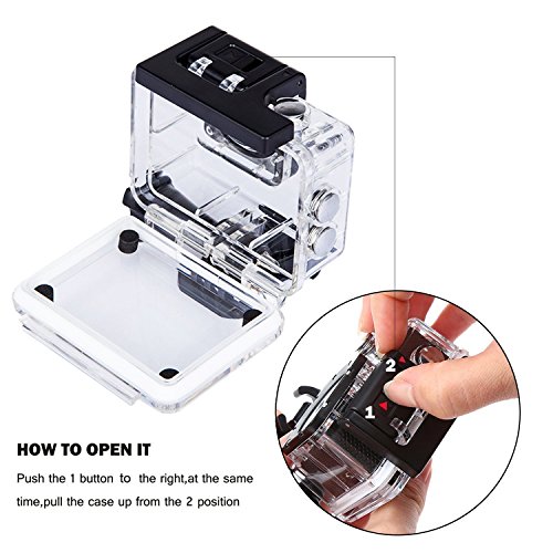 TEKCAM-Professional-SJ4000-WIFI-Waterproof-Case-Protective-Housing-for-AKASO-EK7000APEMAN-Victure-ODRVM-4K-Waterproof-Sport-Action-Camera