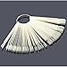 Mofun® Nail Art Tips Colour Pop Sticks Display Fan Practice starter ring White