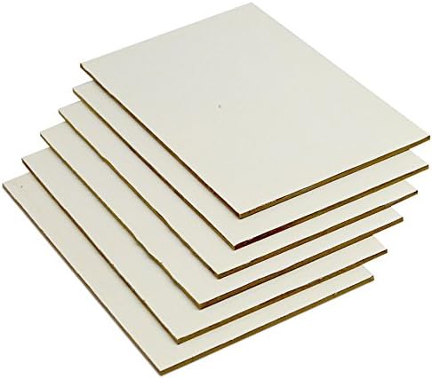 Lienzos Levante 0611366007-6 units - 22 x 12 cm board with stretched canvas, 1M, whit acrylic prime