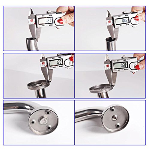 EgoEra® Badezimmer Dusche Rostfrei Edelstahl Haltegriff/Haltestange/Wannengriff/Griffstangen/Wandhaltegriff 30 cm Für Senioren, Normale Version - 5