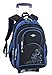 Produktbild Schulranzen Trolley,Coofit Schulranzen mit Rollen Schultrolley Schulrucksack Trolley Kinder Trolley Rucksack mit Rollen Schulrucksack Schultrolley
