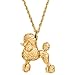 Produktbild Pudel (Kontinental Clip) Hergestellt in U.K. Kunstvolle Hunde- Anhänger Sammlung (22 Karat Vergoldung / gold plattiert)