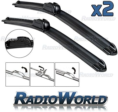 Aero Front Windscreen/Window Flat Beam Car Wiper Blades 17" 28" Pair Upgrade