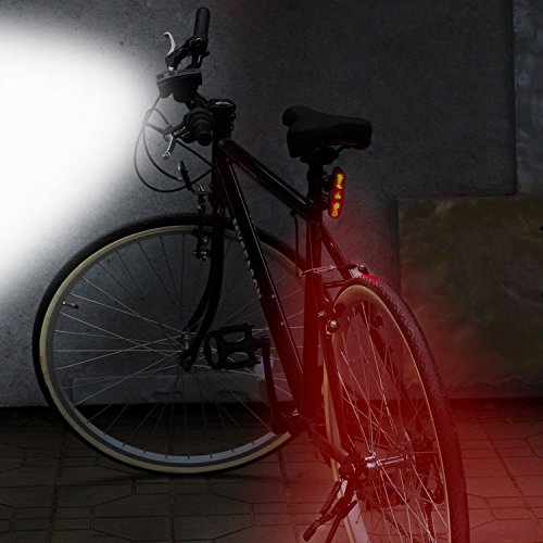 ONEU Fahrradbeleuchtung Sets, Super Fahrradlicht Set,Berg Fahrradlampe, Radlicht, Leistungsstarke Lumen LED Scheinwerfer für Fahrrad, Frontlicht und Rücklicht Einfach zu Installieren für Kinder Männer Frauen Radfahren Sicherheitsleuchten mit Wasserabweisend - 7