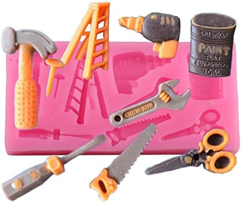 BUILDING TOOLS Party Silicone Mould Fondant Cake Decorating Topper