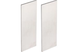 PATIKIL 2 Pack Muelle de Acero 1095 para Fabricación de Cuchillos, Barra Plana de Acero de 4" x 1 1/2" x 4/16" para Hoja de Metal en Blanco DIY, Uso Profesional y para Aficionados