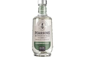 Pearsons Botanicals London Dry Non Alcoholic Gin, 0.0% ABV, 700ml | Global Low & No Masters 2025. Halal · Vegan · Gluten-Free. Crisp citrus & juniper botanicals. Perfect for a non-alcoholic G&T