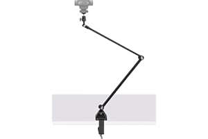 AYIZON Soporte de cámara Web con Pinza Compatible con Logitech C920 StreamCam Brio C930 C925 C922 C615 y iPhone, para Streaming, Videochat, Curso en línea - Brazo metálico Completo