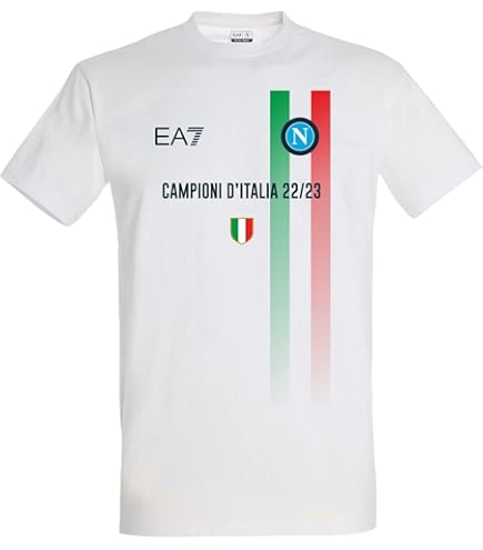 SSC NAPOLI Kit Replica Home Junior Ea7 Boys T-Shirt