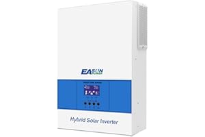 POWLAND 6200W Inverter solare ibrido, funziona senza batteria, funzione parallela, indipendente da rete Inverter onda sinusoidale pura 230V, ingresso PV 60-500V, per batterie da 48V, con Modulo WiFi