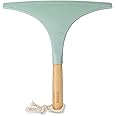 Beldray LA029111GRNEU7 Eco Window Squeegee - Remove Water & Condensation, Streak Free Cleaning, Suitable For Mirrors, Windows, Showers, Made With New And Recycled Plastic, FSC®-certified Bamboo Handle