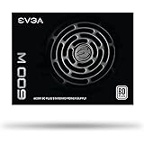 Evga 600 W1, 80+ White 600W, Power Supply 100-W1-0600-K3, Black