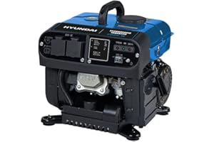 Hyundai - Groupe électrogène essence Inverter 1800 W - démarrage manuel avec lanceur - Cylindrée : 119 cm³ - Technologie INVERTER - Moteur 4 temps - Moteur à refroidissement par air - HG1800i-A