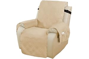 ZZDZW Copripoltrona 1 posto con Braccioli, Copridivano Impermeabile per Poltrona Relax Reclinabile Elettrica Reversibile Copri Divano Antiscivolo Antimacchia Antigraffio Copertura ( Color : #28 , Size : 1 p