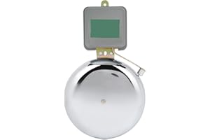 YUMILI Elektrische Ring-Zeitklingel, elektrische Glocke, nicht funkelnd, externer Beat Typ, Edelstahl, Schulklingeln, 150 mm AC220 V