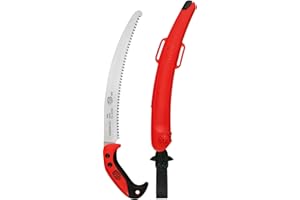 FELCO 630 Astsäge (gebogene Säge mit ziehendem Schnitt, Sägeblatt 33 cm, Schnitt-ø 120 mm, Länge 495 mm, Baumsäge inkl. Etui)