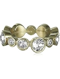 Dyrberg/Kern - Anillo de acero inoxidable con cristal, talla 54