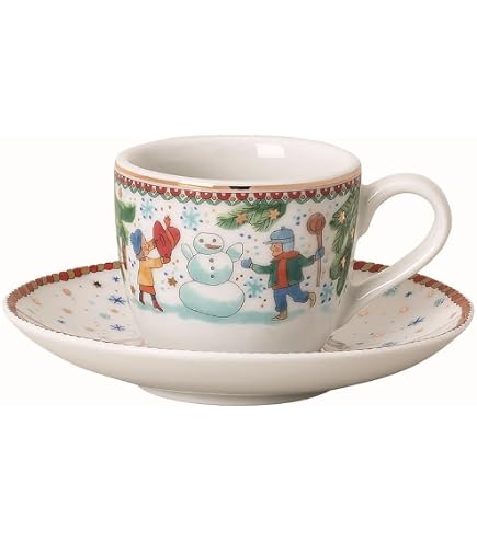 Hutschenreuther Sammelkollektion 22 Weihnachtsabend Espressotasse 2-teilig, 1 Stück (1er Pack) Küche, Haushalt & Wohnen