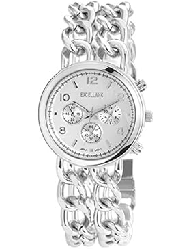 Excellanc Damenuhr mit Metallkettenarmband