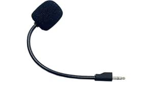 YIMIKEDAYA Microphone de rechange compatible avec Logitech G Pro/G PRO X 7.1 - Réduction du bruit - Flexible - Avec housse en mousse - Coupe-vent