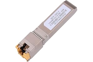 TOOLCO Szybki moduł 10GBase-T SFP+ miedziany RJ45 - do 30 m z CAT.6a/7, kompatybilność z nadajnikami Cisco SFP-10G-T-S, Ubiquiti, Netgear, TP-Link, Microtik, Unifi i wiele innych