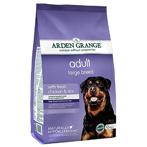 Arden Grange Large Breed Chicken & Rice with a large kibble size, perfect for large and giant adult breeds - 12KG