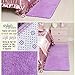 Nunubee Silky Rugs Anti-Skid Dining Room Home Carpet Floor Mat Pink 15.6¡Á23.4IN