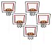 Produktbild TOYMYTOY 5 Stücke Basketball Kuchen Topper Cupcake Topper für WM Geburtstag Party