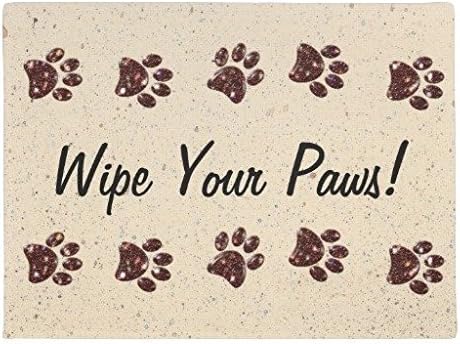 Robertoss Wipe Your Paws Door Mat Decor Doormat Washable Indoor/Outdoor Decor Rubber Doormats 16" x 24"