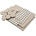 Self-Stick, Heavy Duty Felt Pads Value Pack Assortment for Hard Surfaces (102 pieces) - Oatmeal, Assorted Sizes