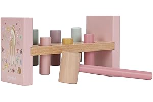 Little Dutch 7346 FSC Holz Hammerbank - Fairy Garden rosa