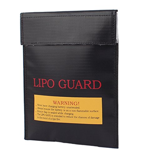 Preisvergleich Produktbild sourcingmap® Lipo Akku feuerfeste Tasche Speicher Schutz sicher Lade Halter 23cmx30cmschwarz