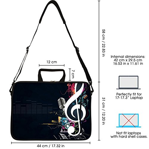 Sidorenko 15-15 6 Zoll Laptoptasche   Laptop Umh  ngetasche  Stilvolle Designer - Computer - Notebook-Schultertasche aus Neopren Schmutz- und Wasserab