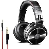 OneOdio Over Ear Headphones Closed Back Studio DJ Headphones for Monitoring, Adapter Free, Deep Bass, Noise Isolating Wired Headsets(Glossy Finish)