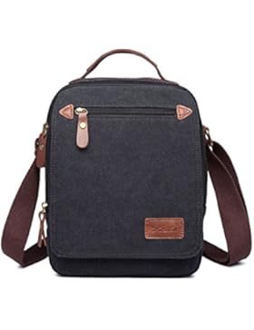 Outreo Umhängetasche Herren Vintage Herrentaschen Kleine Schultertasche Canvas Taschen Retro Messenger Bag für...