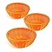 Produktbild Colorbasket 31111-206 Hand Woven Waterproof Bowl Basket, Bright Orange, Set of 3 by Colorbasket
