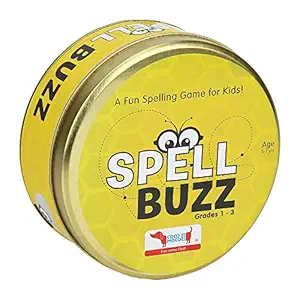 CocoMoco Kids Spell Buzz | Spelling Games For Kids Ages 4-8 Boys And Girls - Yellow, Pack Of 1