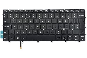 RTDPART Laptop Keyboard For DELL XPS 13 9370 9380 9305 7390 082FHM 82FHM United Kingdom UK Black With Backlit New