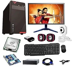 ROLLTOP -500- Assembled Desktop Computer, Intel Core 2 Duo 3.0 GHZ Processor, G 31 Motherboard, 17 Inch LED, DVD R/W, 4 GB RAM, Windows 7 & Office Trial Version with Web Camera Mic Speaker