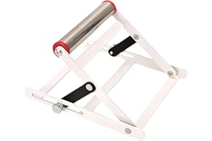 SUPRROW Support réglable pour scie de table et meuleuse d'angle - Cadre en métal avec rouleau et hauteur réglable