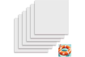 WQEDVN 6PCS Air Mattress Patch Kit, Airbed Repair Kit, Air Bed Repair Patch Kit, Air Bed Puncture Repair Kit, Inflatable Patch Repair Kit, for Paddling Pools, Tents, Swimming Pools, Buoys（8.8 * 8.8cm）