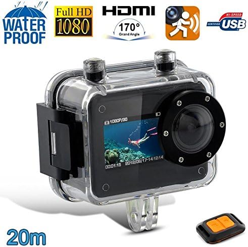 Caméra plongée camera sport Full HD 1080P étanche 20m Télécommande