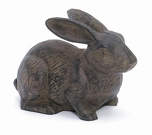Preisvergleich Produktbild Full Bodied Cast Iron Rabbit Garden Figure