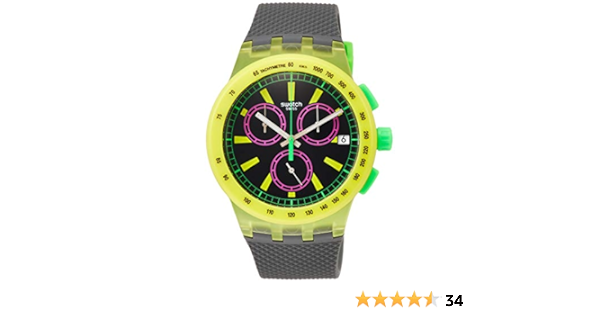 Buy Swatch YEL-LOL SUSJ402 Matte Yellow Silicone Quartz Fashion Watch  Online at Low Prices in India - Amazon.in