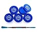 Produktbild REANICE BOX 5-PACK Non Stick Silikon Wachs Dab Boxcontainer (BULE Kapazität: 10 ML Größe: 3,8 cm * 2 cm) + 1-PACK Öl Wachs Carving Tools Edelstahl