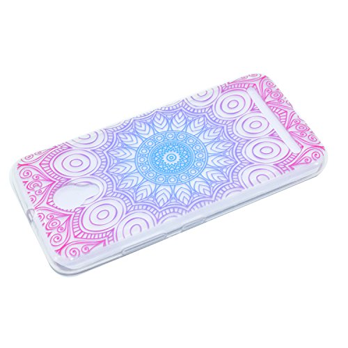 Lenovo C2 (K10A40) Hülle,Lenovo C2 (K10A40) Case,Lenovo C2 (K10A40) Silikon Hülle [Kratzfeste, Scratch-Resistant], Cozy Hut TPU Etui Protective Case Ultra Dünn Schutzhülle Hübsches Bild Weiche Flexible Silikon-Gummi Tasche Anti-Kratzer Schützende Abdeckung Cover in 3D Farbe Blume für Lenovo C2 (K10A40) – Datura Blumen - 4