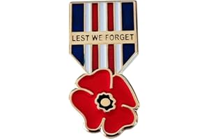 CTTK Remembrance Day Poppy Pin Badge for 2025 UK Flag Union Jack