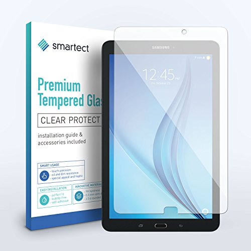 smartect® Panzerglas Displayschutzfolie für Samsung Galaxy Tab A 9.7 (T550N) aus gehärtetem Tempered Glass • Gorilla Glass mit Härtegrad 9h • 0,33mm Ultra-Dünn • Abgerundete Kanten (2.5D) • Anti Fingerabdruck - 2