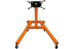 Stativ för motorväxellåda 900-907 kg, fällbart ben, kraftig vridbar överföring 360 grader, 810 mm arbetshöjd, 6 hjul, 2 broms